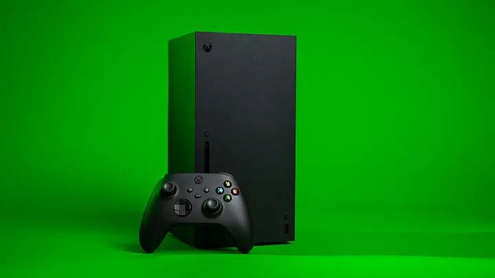Xbox Series X console with controller